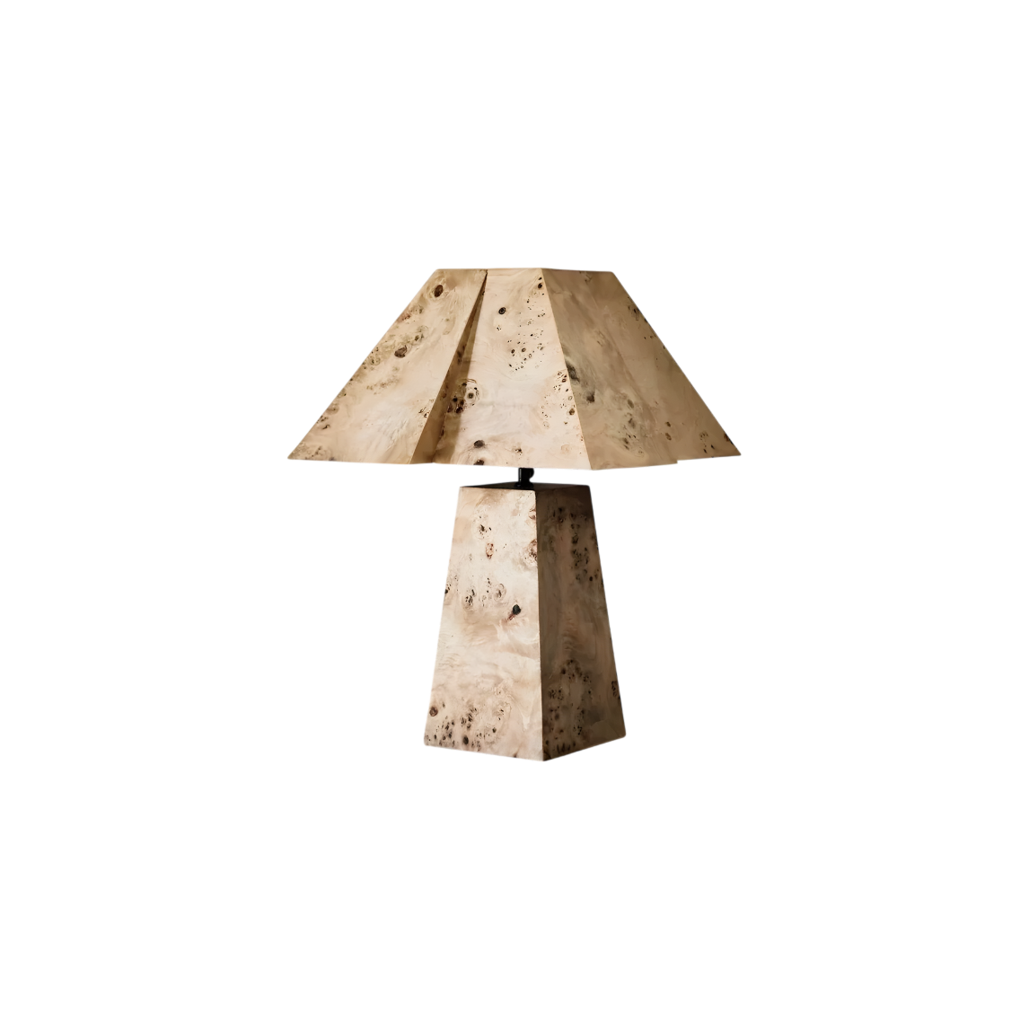 Burl Wood Table Lamp
