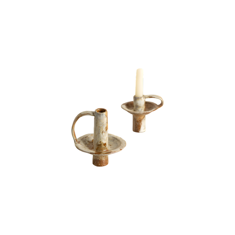 Rustic Ceramic Candle Holder