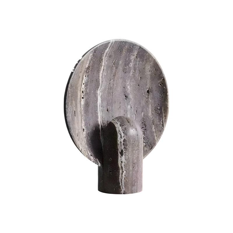 Travertine Halo Lamp