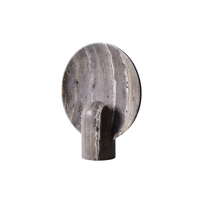 Travertine Halo Lamp