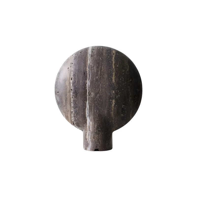 Travertine Halo Lamp